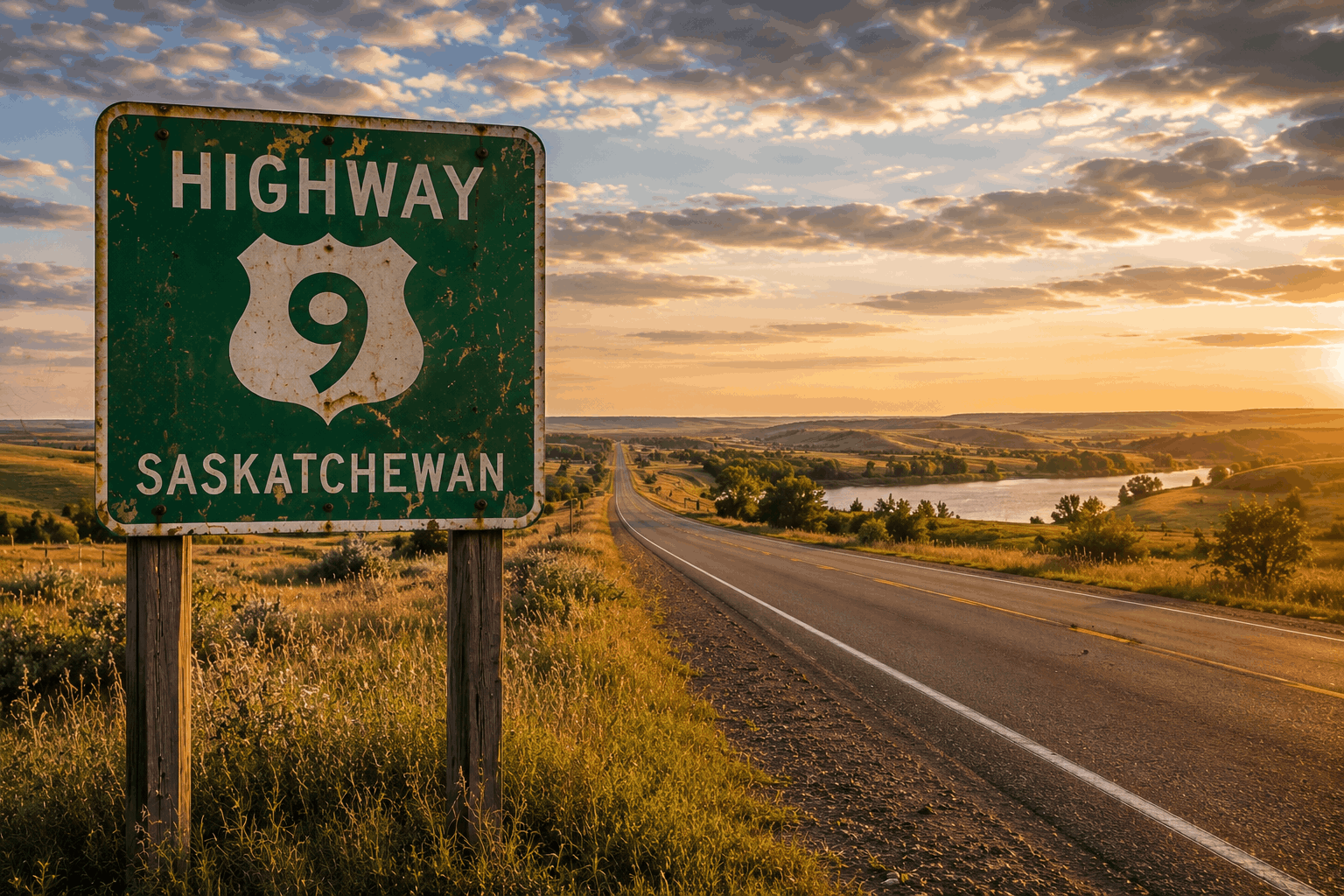 Highway 9 — Prairie Meets Parkland